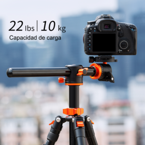 Trípode Monopod Cenital K&F Concept T254A4 + BH-28L, 185cm, 10kg. (KF09.090V1)