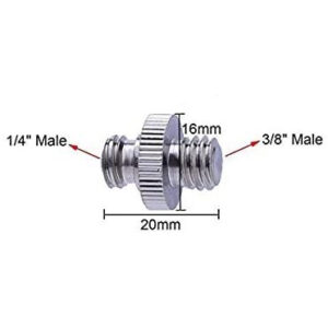 Adaptador universal de 1/4” Macho a 3/8” Macho