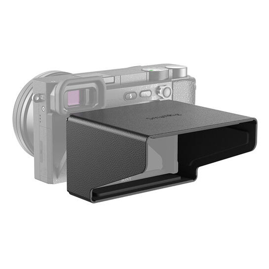 206d30_38c80ac0487f4f1f9bd5621615d467bdmv2 Visera de cuero SmallRig 2823 para pantalla de la familia Sony A6000