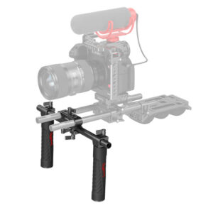 Kit de empunaduras SmallRig 998C, con base de rieles de 15mm.