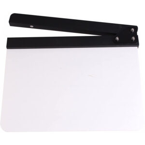 Claqueta Pizarra de cine y video, 30 x 24.5 cm.