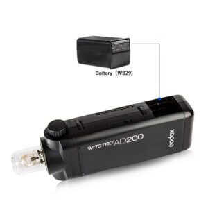 Bateria Godox WB29 para flash AD200