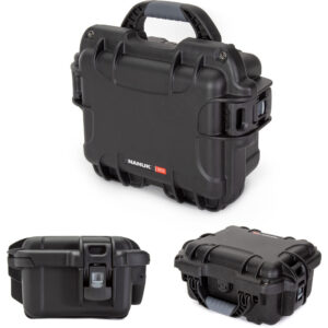 Maleta rígida negra Nanuk 905 con espuma pre cortada, 6.3 litros