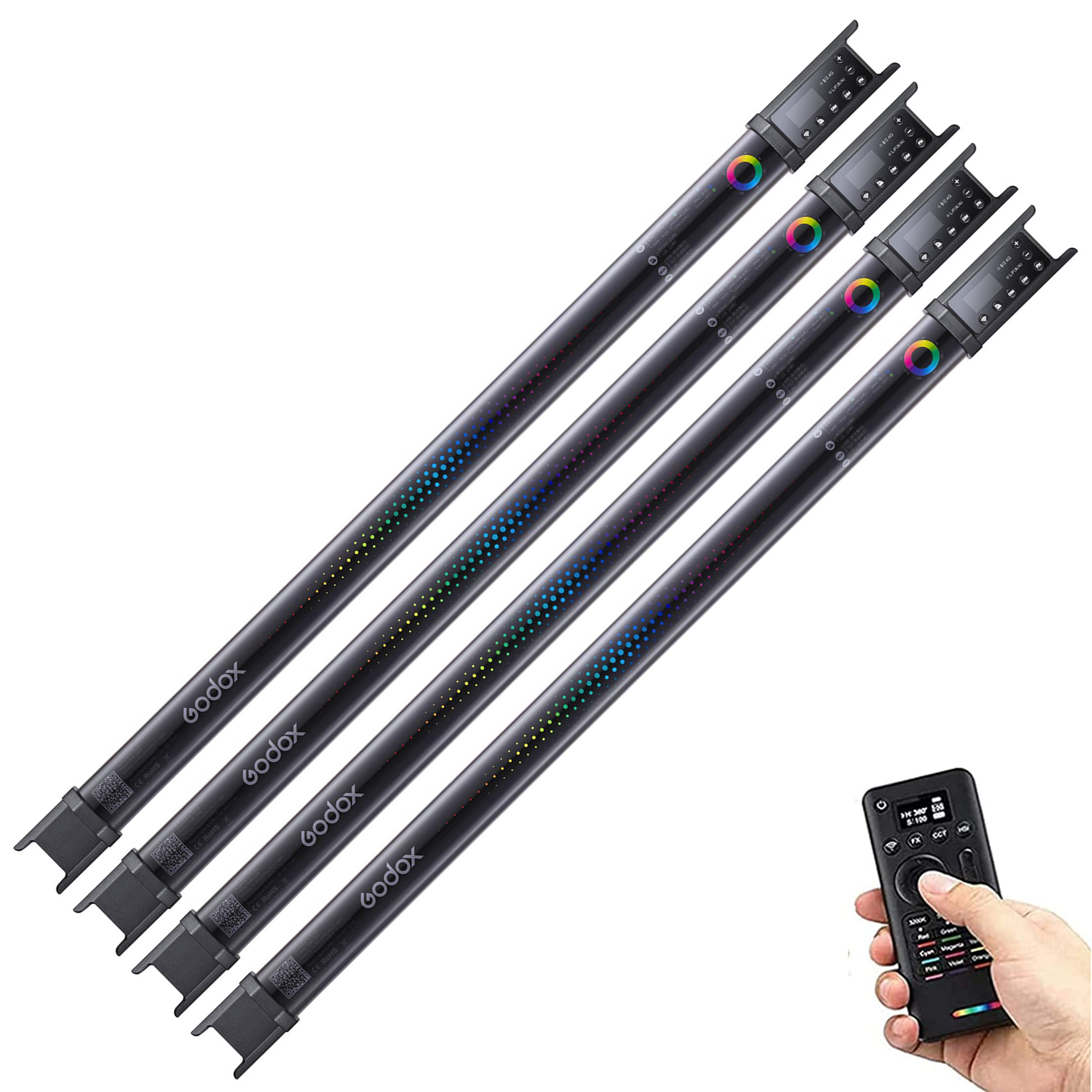 206d30_76dc1c20bfe64f49ac95f284d661b9f1mv2 Kit de 4 barras LED RGB Godox TL60, batería de litio, 18 watts