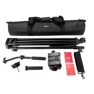 Tripode de video KingJoy VT-2100L+VT3530, 193cm, 15kg.