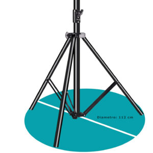 Pedestal de iluminación de 265cm, 8 kg de carga, freno de aire