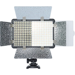 Luz continua LED + Flash Godox LF308D Blanco + Adaptador AC