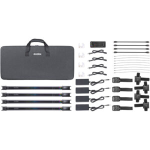 Kit de 4 barras LED RGB Godox TL60, batería de litio, 18 watts