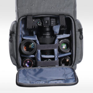 Mochila K&F Concept contragolpes de 22 litros, gris