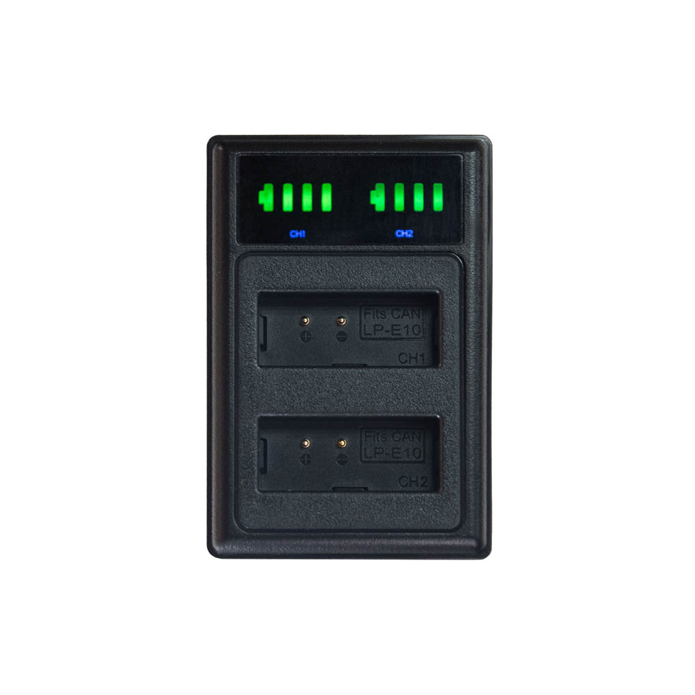 SKU0601 - Foto 1 Cargador FotoAcces DOBLE para Canon, LP-E10