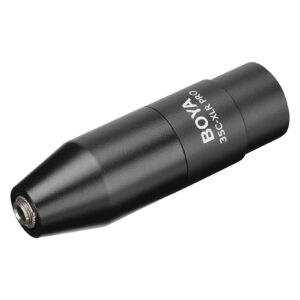 Adaptador Boya 35C-XLR Pro, 3,5mm TRS hembra a XLR macho, convertidor de potencia