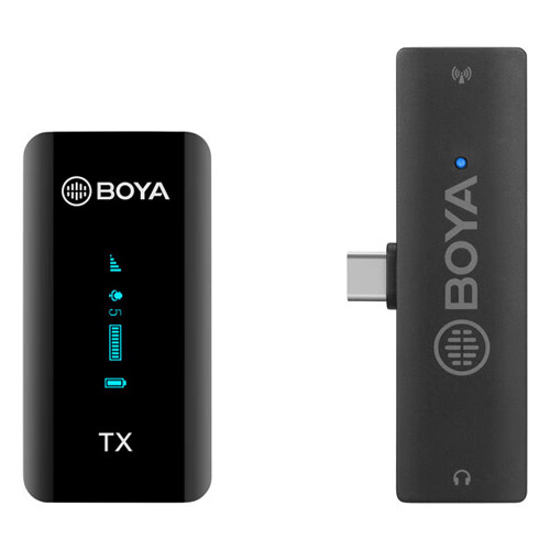 SKU2091 - Microfono BY-XM6-S5 - Foto 1 Microfono inalambrico Boya BY-XM6-S5 con conexion USB-C