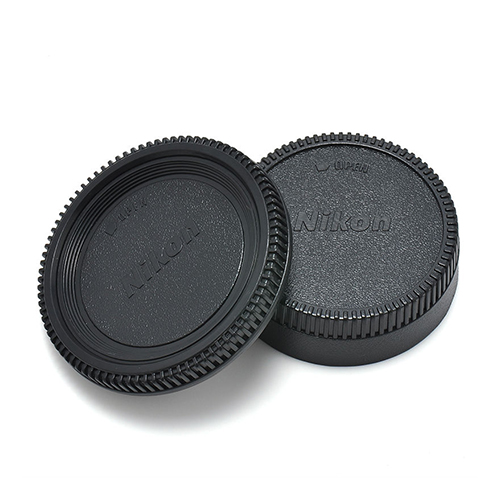 SKU0073 - Foto 1 Kit de tapa de cuerpo de camara NIKON y tapa trasera lente tipo Nikon