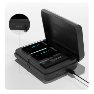 Contenedor / Cargador Boya BY-XM6-K46BOX para micrófonos inalámbricos BY-XM6-S4 y S6