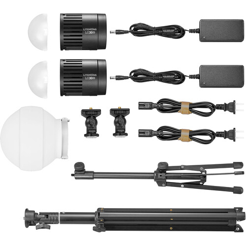 SKU2307 - 1 Kit de 2 luces LED Godox Litemons LC30D-K2