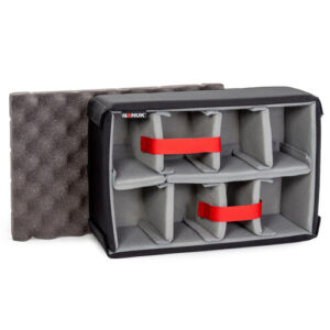 Maleta rígida Nanuk 918  con organizador y divisores - Negro, 19.8 litros