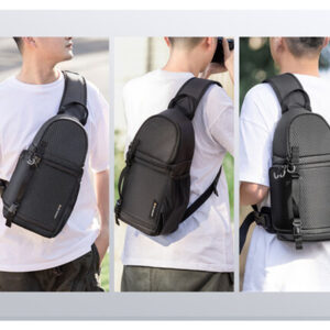 Mochila cruzada K&F Concept Beta Messenger, Negra, 10 litros