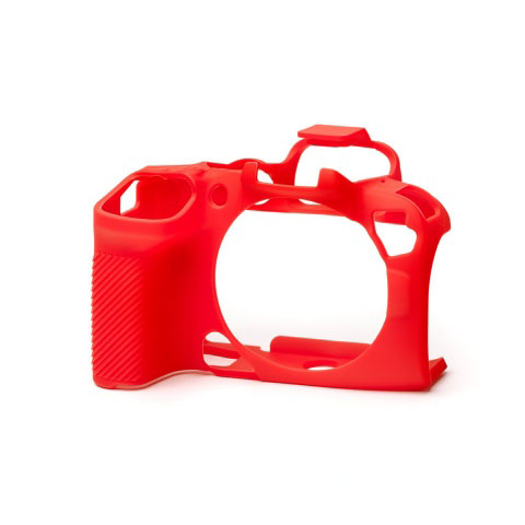 SKU2502 - 1 Carcasa de Silicon EasyCover para Canon R10 – Rojo