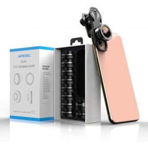 Kit de lentes 11 en 1 para celular Apexel APL-DG11