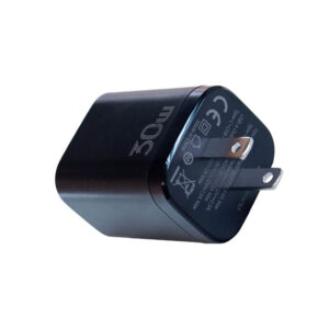 Cargador rapido de pared de 5/9/12/15 voltios, 3 amperios, 30 watts, puerto USB-A y USB-C, certificación CE, FCC, ROHS