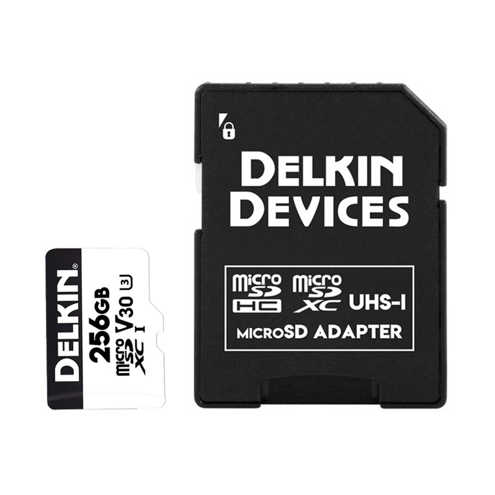 SKU2676 Foto Memoria Delkin 256GB Hyperspeed microSD UHS-I SDXC U3 V30