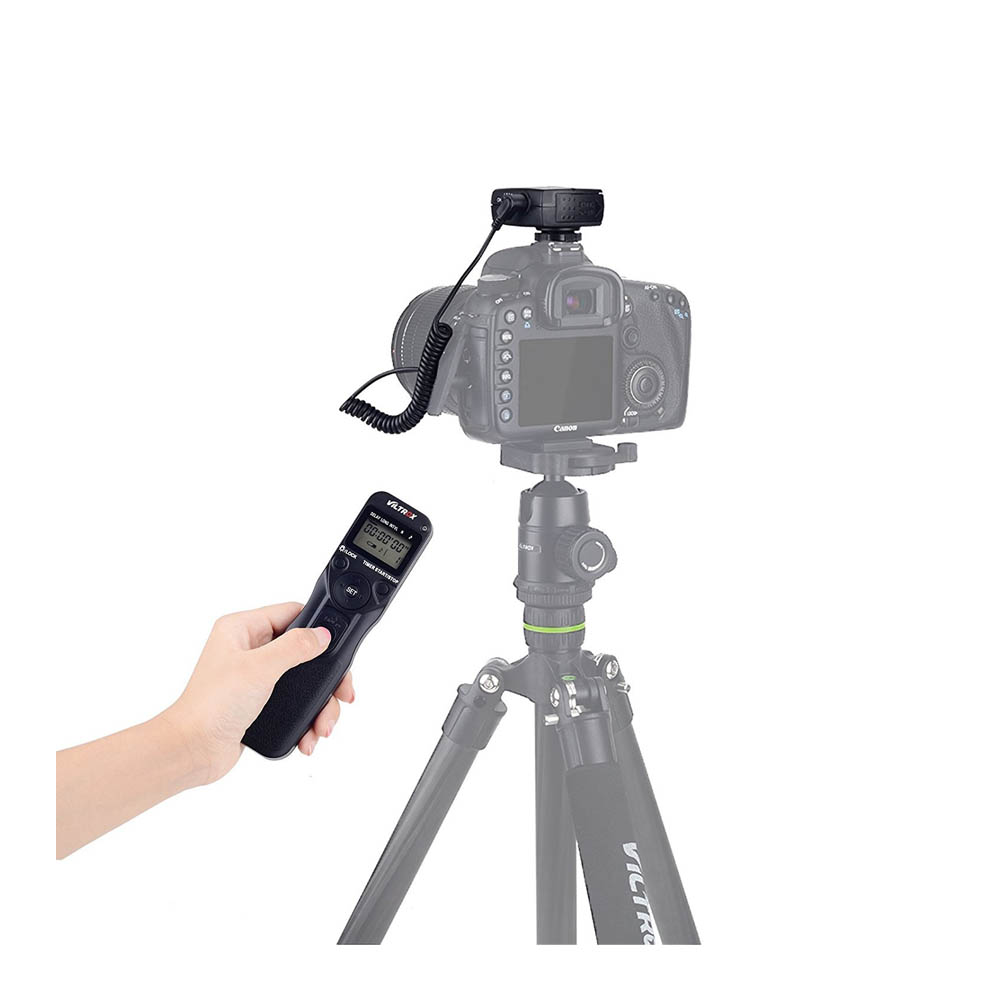 SKU2684 - Foto 1 Disparador remoto e intervalometro Viltrox JY-710 C3 para Canon, conector C3