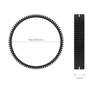 Anillo dentado de enfoque SmallRig 3291 de 62.5-64.5mm para Follow Focus