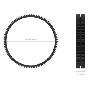 Anillo dentado de enfoque SmallRig 3293 de 72-74mm para Follow Focus