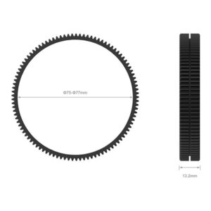 Anillo dentado de enfoque SmallRig 3294 de 75-77mm para Follow Focus