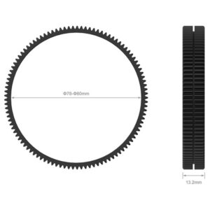 Anillo dentado de enfoque SmallRig 3295 de 78-80mm para Follow Focus