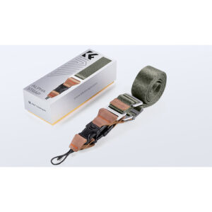 Correa de cuello K&F Concept de Nylon green con aplicaciones de cuero (KF13.115V3)