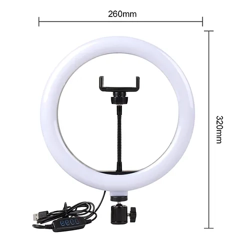SKU2967 - 2 Ring Light M-26 bicolor de 10″, 5 watts