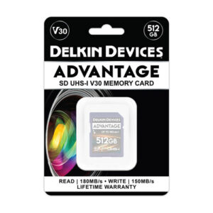 Memoria SD Delkin Devices 512GB ADVANTAGE UHS-I SDXC, V30, U3, Class 10, 180MB/s
