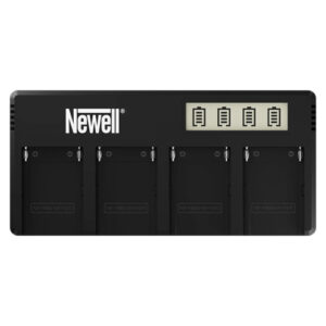 Cargador rápido Newell DF-4CH para 4 baterías Sony NP-F