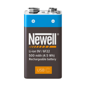 Batería recargable USB-C Newell 9V, 500mAh, Li-ion