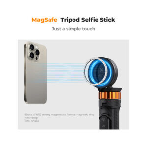 Mini trípode magnetico extensible para Celular con control remoto K&F Concept MS19, 160cm