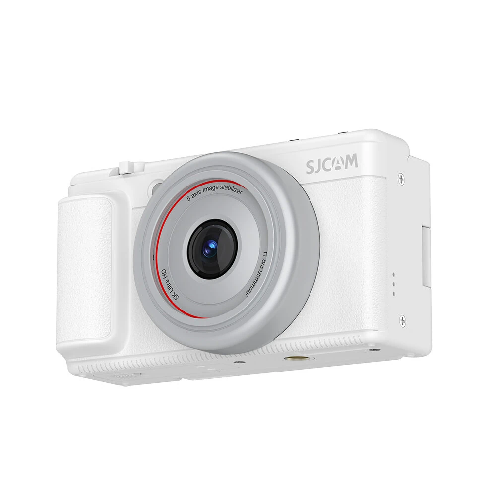 SKU3479-2 Camara Digital SJCam ZV200 de 80megapixels, 5K, estabilización. Color Blanco
